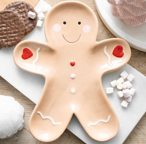 Gingerbread Man Serving Dish