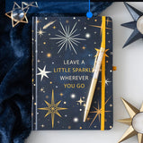 LEAVE A LITTLE SPARKLE A5 NOTEBOOK WITH CITRINE PEN