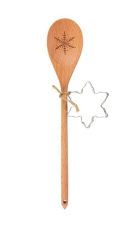Wooden Spoon & Cookie Cutter Set Star