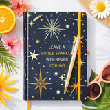 LEAVE A LITTLE SPARKLE A5 NOTEBOOK WITH CITRINE PEN
