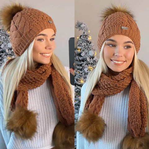 Grecia hat and scarf set