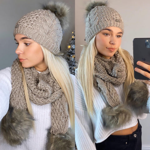 Vale hat and scarf set
